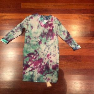 Vince dress hand tie dyed